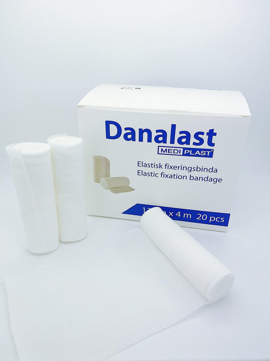 Danalast Elastisch Fixatiewindsel 12cm x 4m - Doos 20 stuks