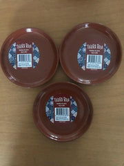 Tierra Roja Aardewerk set van 3 tapasbord Bruin