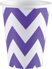 Feestbekers Waves 266 ml 8 Stuks Paars