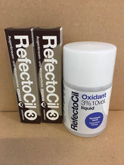 RefectoCil 2 stuks  Natuur bruin + 100ml Oxidant