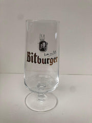 bitburger 6x 30cl bierglazen op voet bierglas voetglas "bitte ein bit"