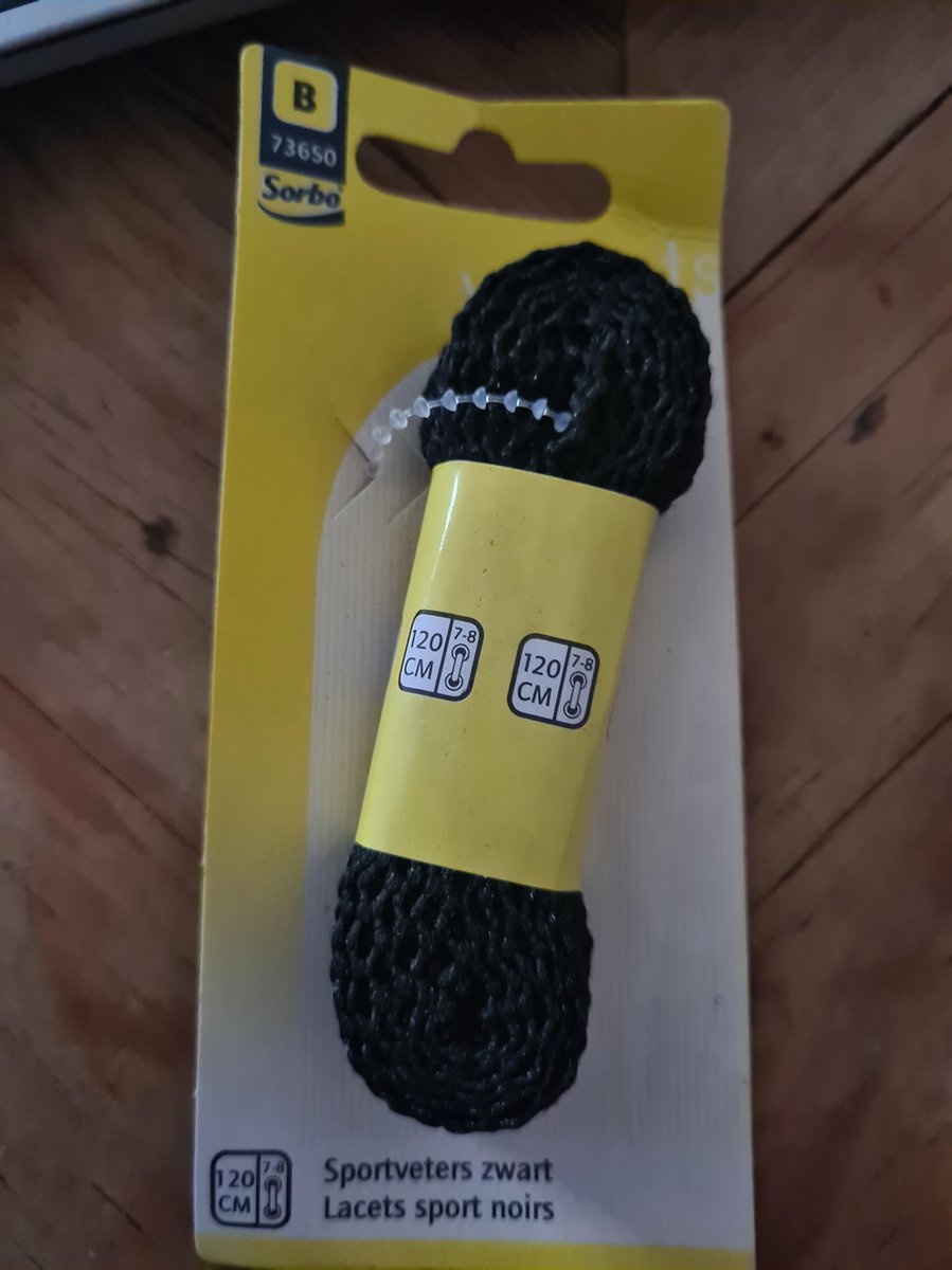 Sportveter zwart 120cm 7-8 Sorbo
