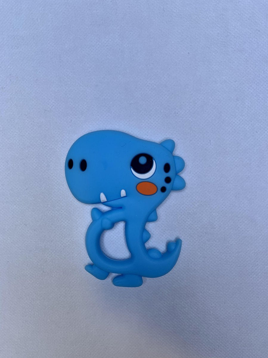 Bijtspeelgoed draakje pastel blue | bijtring baby | bijtring baby siliconen | draakje | bijtring voor doorkomende tandjes | BPA vrij | bijtspeeltje