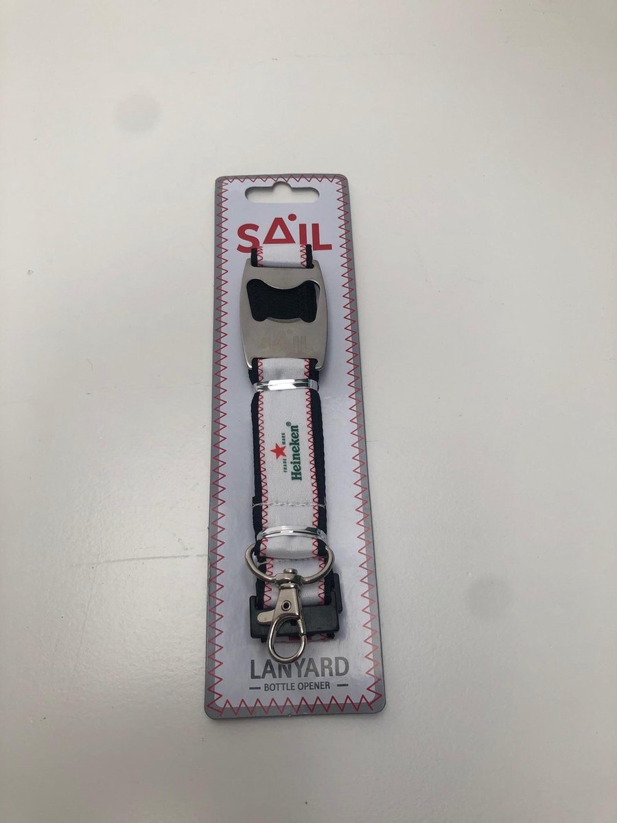 6x heineken sail keykoord + opener flesopener gadget bieropener kroonkurkopener