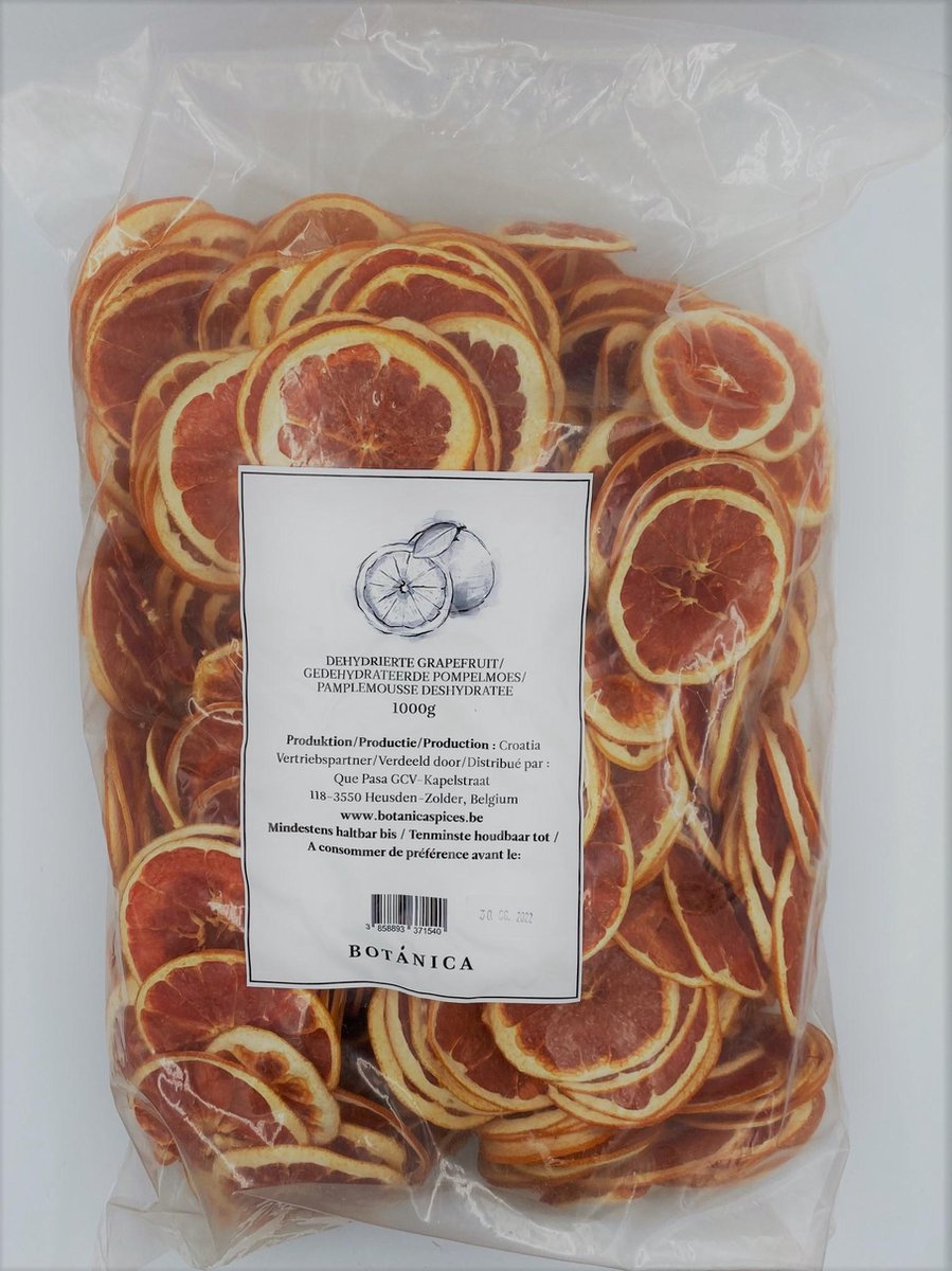 BOTANICA Gedroogde Pompelmoes Schijfjes 1000 g
