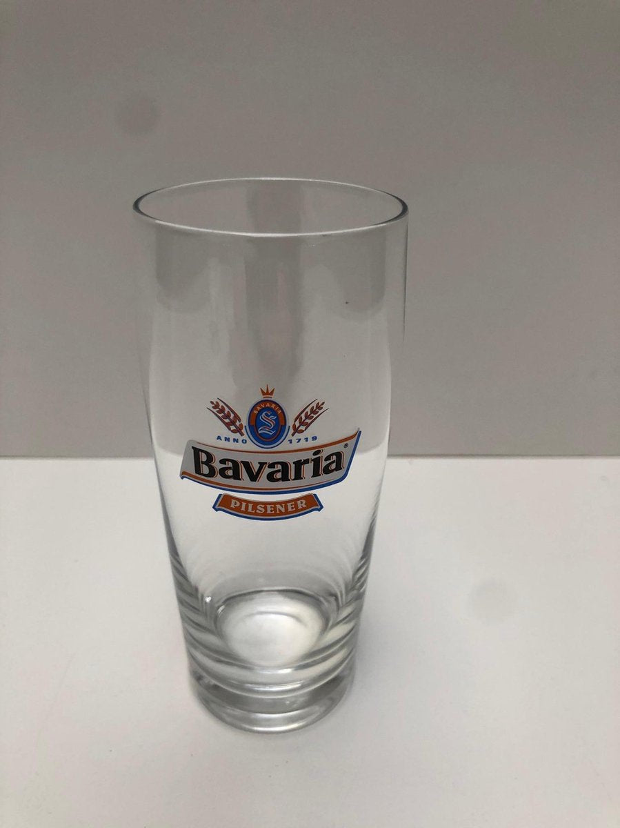 1x bavaria bierglas 22cl bierfluitje bierfluit bierflute bierfluut
