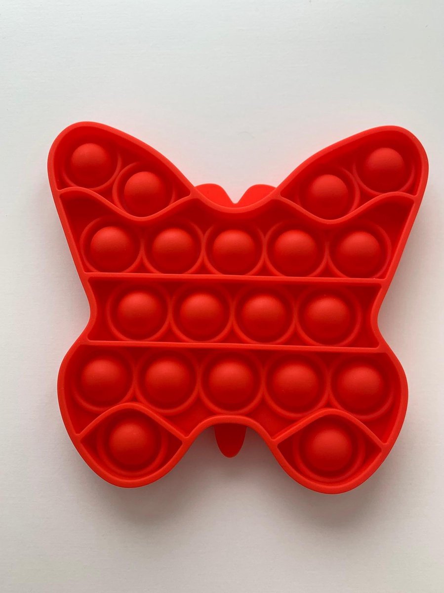 Pop Bubble - Pop it - fidget toy - Rood - Vlinder vorm - Speeltje - Nieuwe pop it - Tiktok