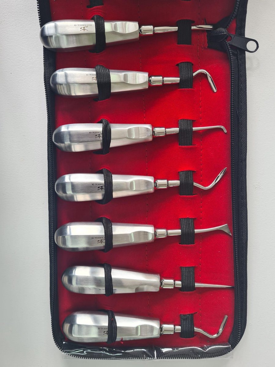 Belux Surgical / Set van 13  Tandheelkundige Wortel Lift Autoclaveerbaar voor Tandarts Tand Extractie Dental Gereedschap kit