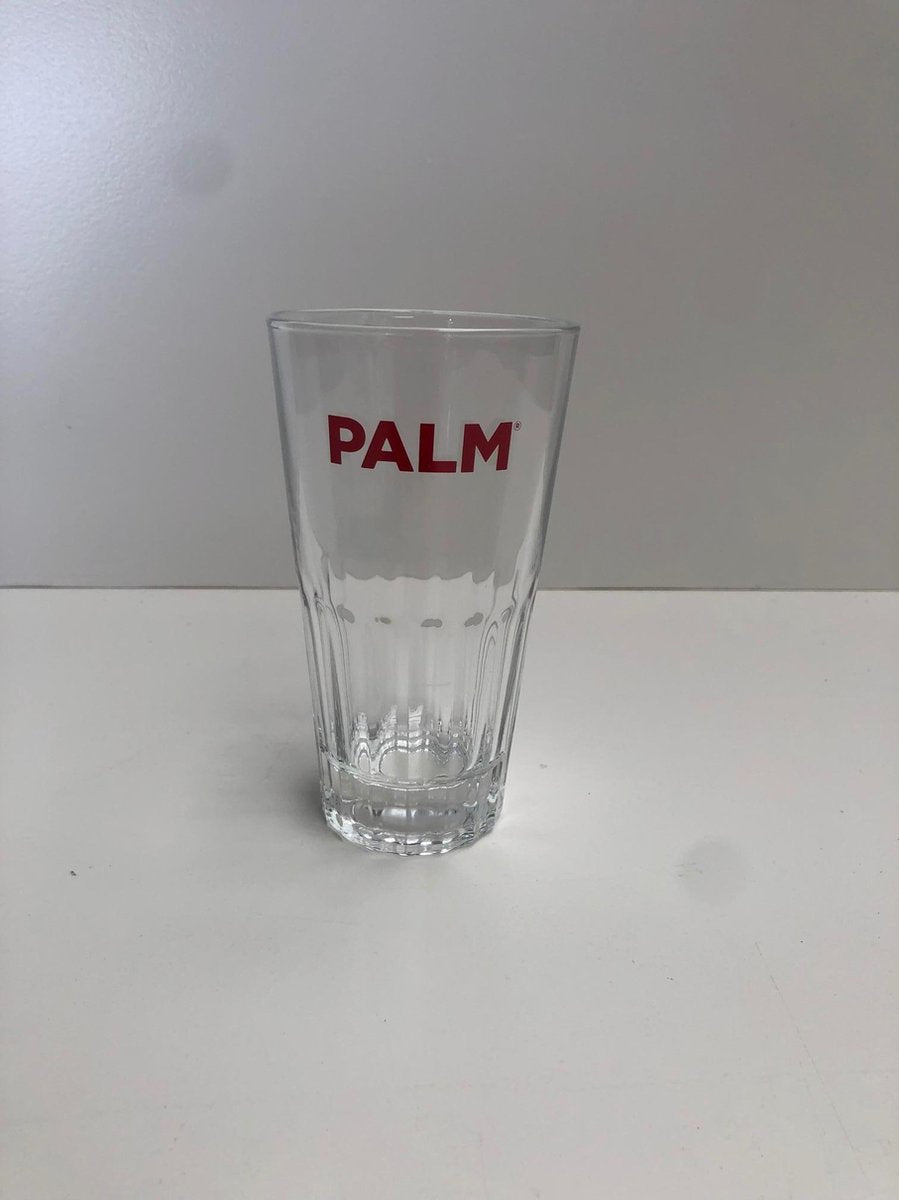 6x 25cl palm vaasje geribbeld bierglas bierglazen half pint