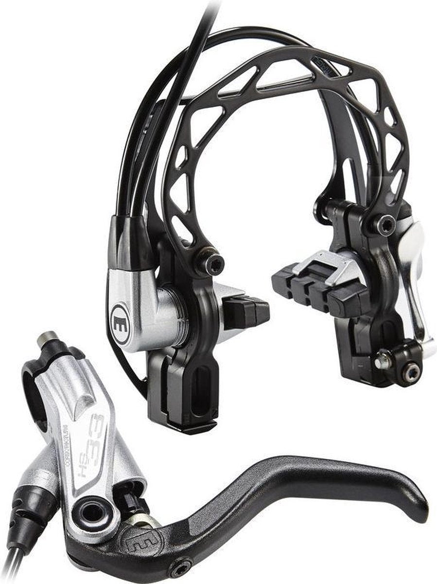 Hs33r losse rem zilver 2-finger