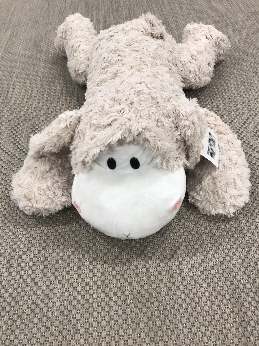 Knuffel schaap groot 100% polyester | super zacht | 70 cm | beige