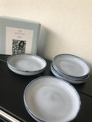 PASCALE NAESSENS BORD TAPAS 14.5 X 2.5 BLAUW GEGLAZUURD (4 STUKS)