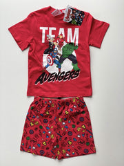 Avengers Kinder Shortama Zomerset Maat 128 Rood