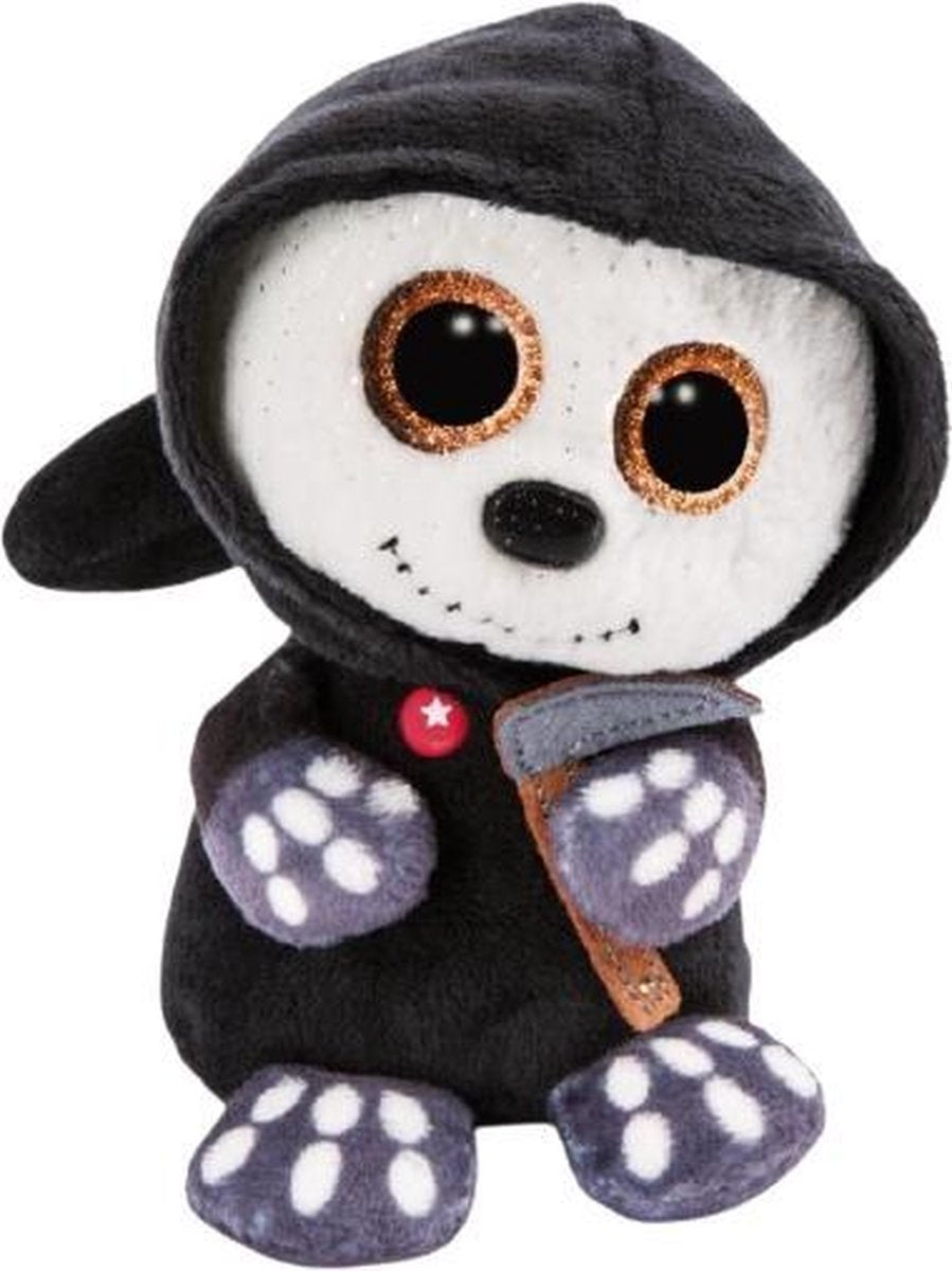 Nici Griezelknuffel Glubschis Sanito Junior 15 Cm Zwart/wit