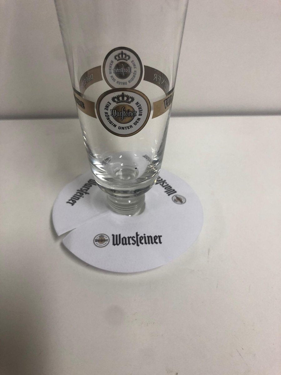 Warsteiner druppelvangers 200 stuks tbv voetglas