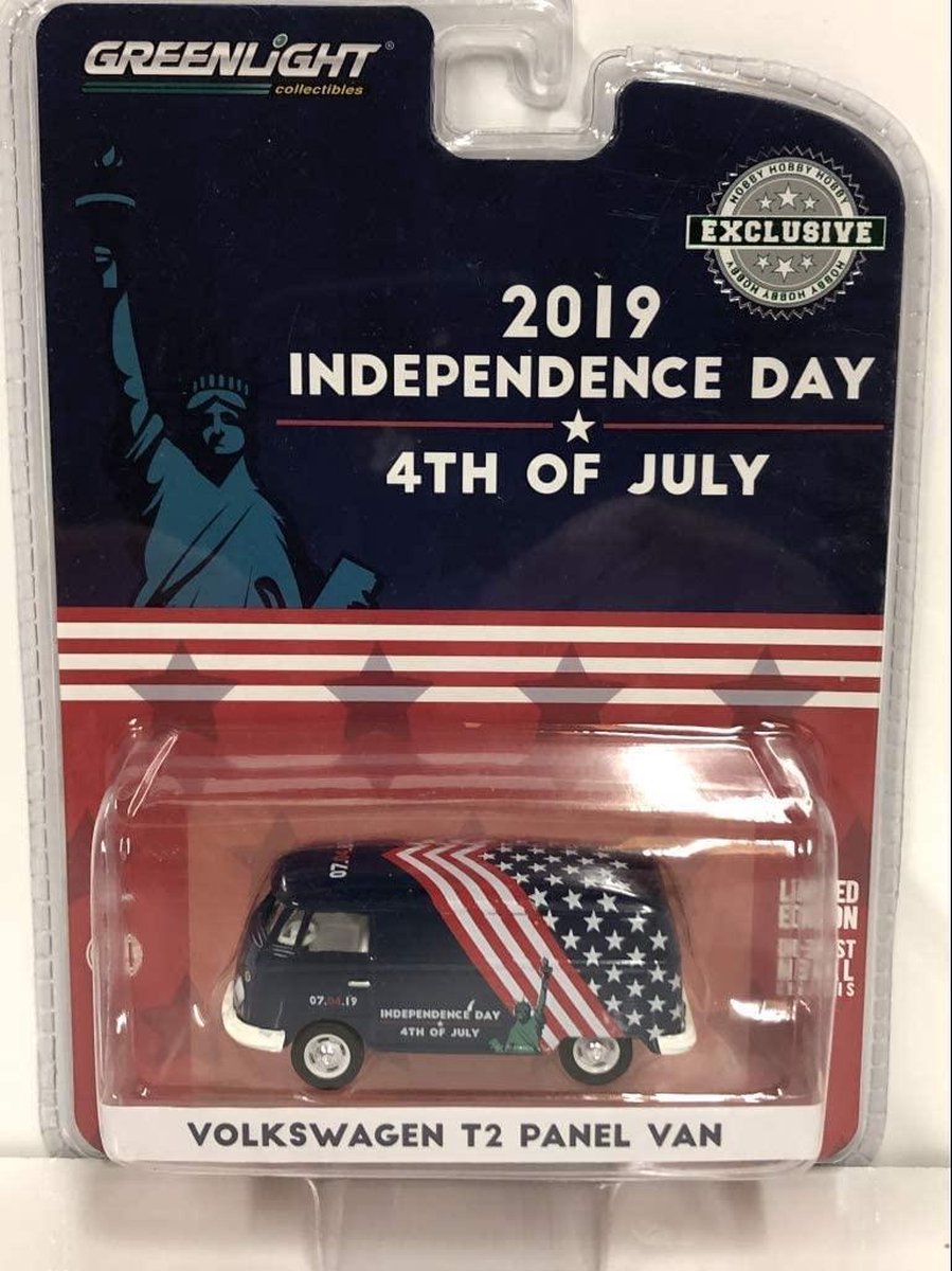 VW TYPE 2 PANEL VAN INDEPENDENCE DAY 2019 1:64