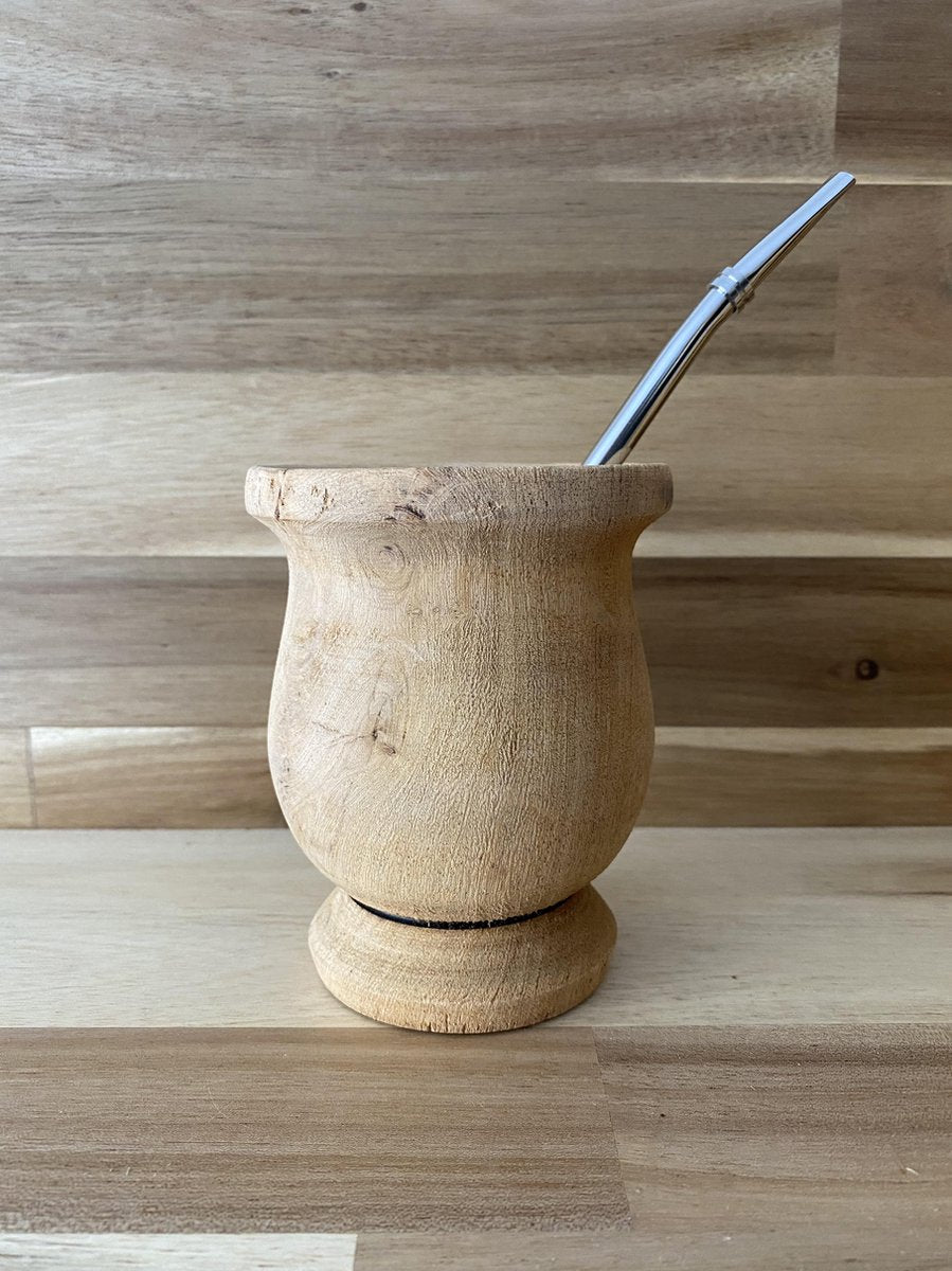 Houten Mate Beker voor Yerba Mate Thee