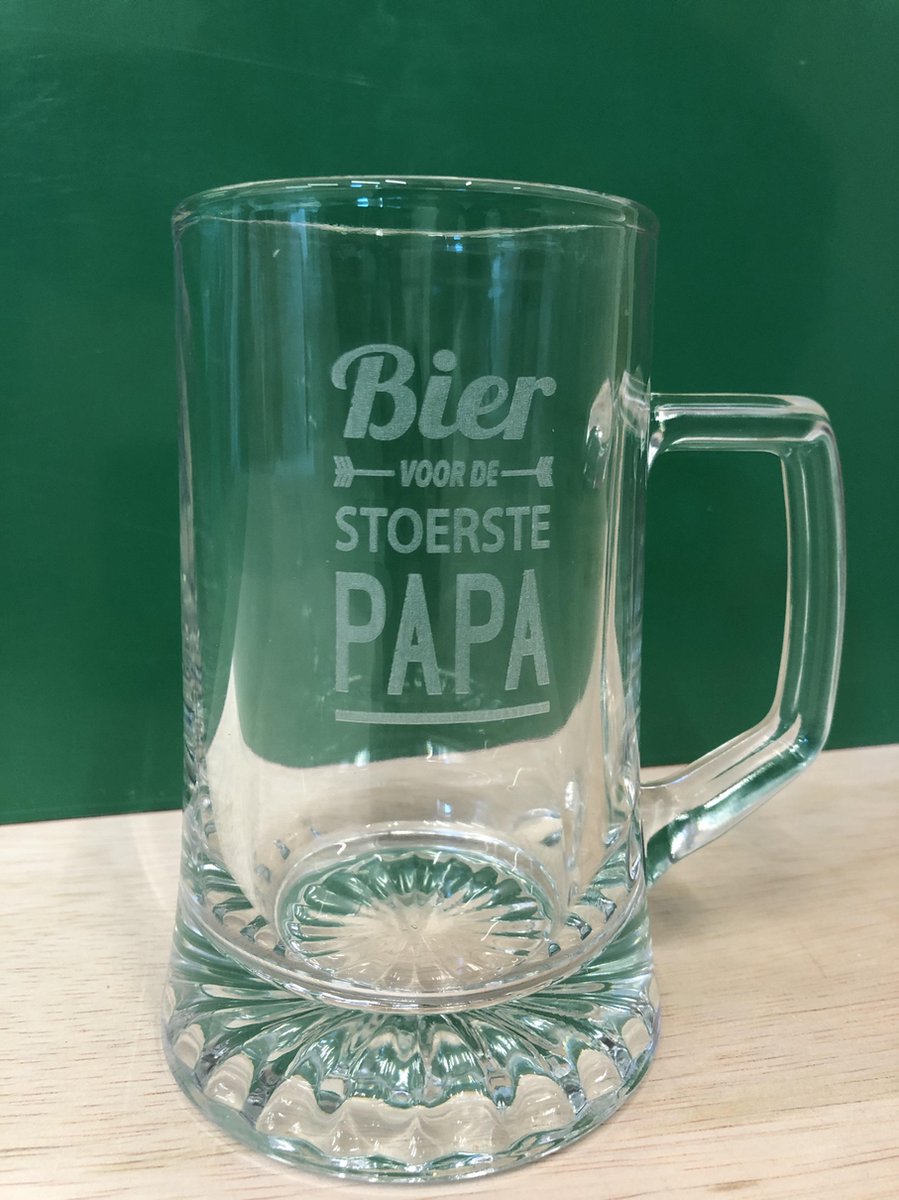 BIERGLAS | "BIER VOOR DE STOERSTE PAPA" | 0