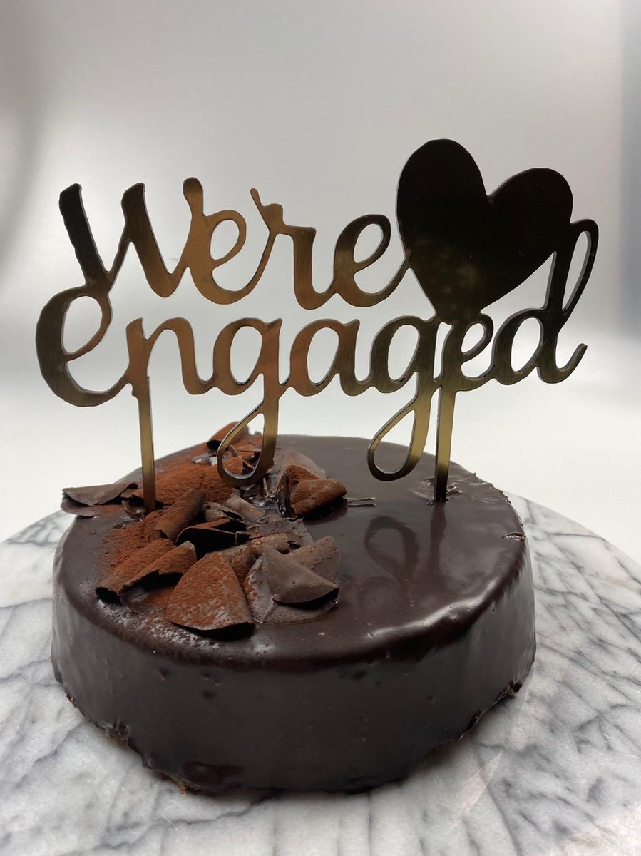 Caketopper We're Engaged