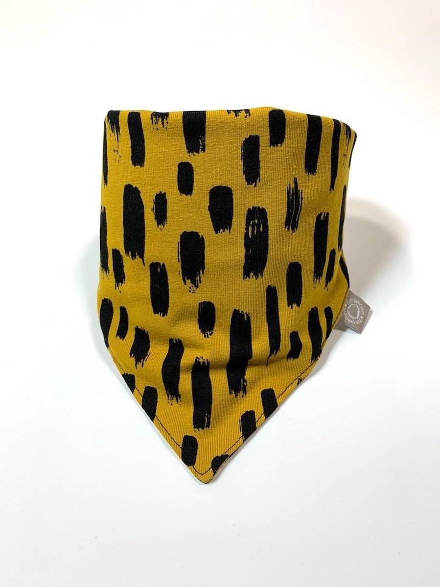 tinymoon Unisex Sjaal – slab/bandana – Tiny Sweeps – Oker – Maat 0 tot 1