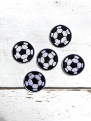 MixG | 5 Strijkapplicaties | Voetbal| 3 cm