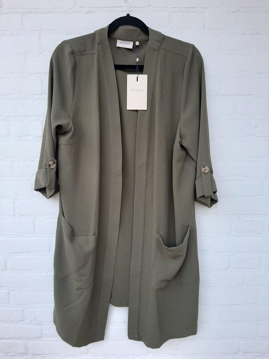 Only Carmakoma Cardala Groen vest Maat 48