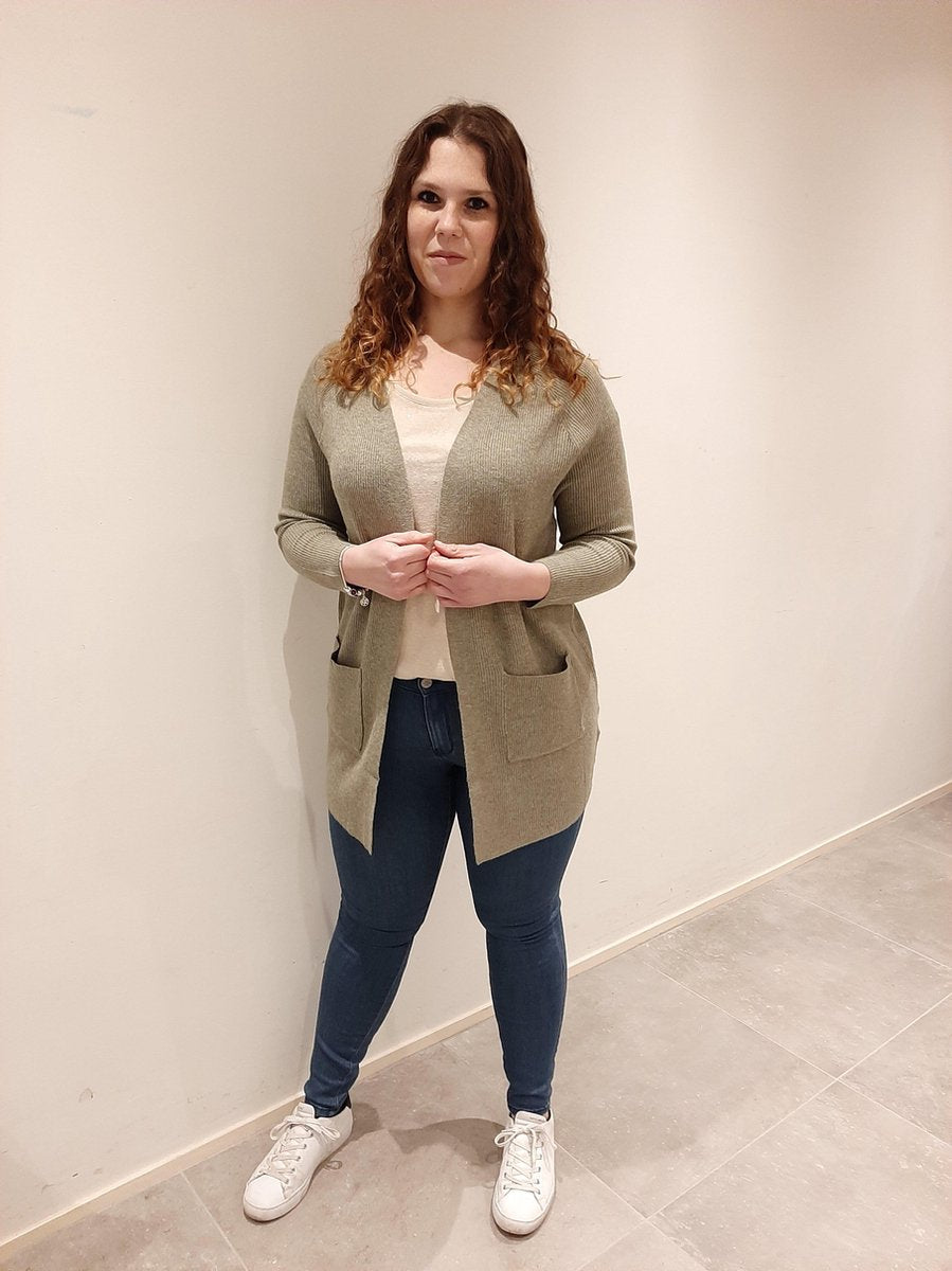 Only Carmakoma Caratija Vest Olijfgroen Maat 54