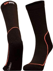 2-Pack UphillSport Coolmax Wandelsokken voor droge voeten 8385.399 - zwart/roze - Unisex - Maat 39-42