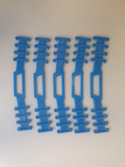 EarComfort set van 5 stuks blauw - Earsaver - Ear saver medisch getest - Mondkapjes dragen zonder pijn en irritatie - mondkapjes houder - earsavers mondmasker - mondkapje beschermstuk - draagband mondmasker - earbuddies - strip voor mondkapje