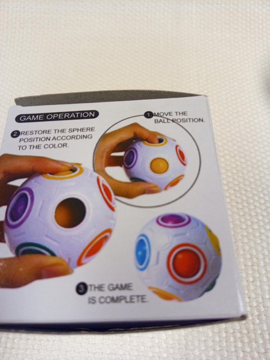 set van 2 fidget football magic rainbowcolor puzzel balls l puzzle balls | magic balls | magische ballen