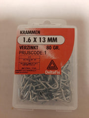 KRAMMEN 1.6 13 MM  VERZINKT 80 GR.