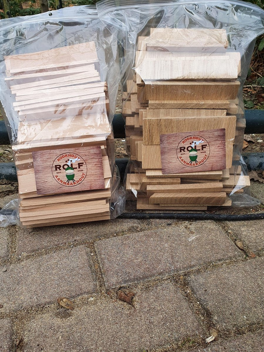 Rookhoutstrips   eiken en beuken 2.5 kg