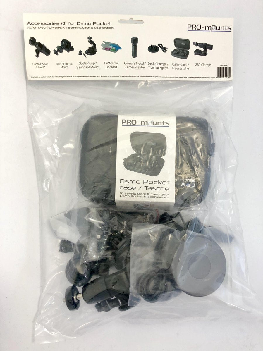 PRO-mounts DJI Osmo Pocket 20-in-1 Accessories Kit