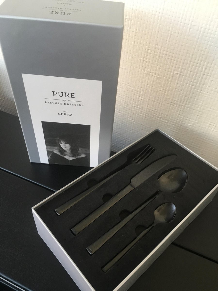 PASCALE NAESSENS bestek gift box ZWART 24 stuks (6 tafelvorken