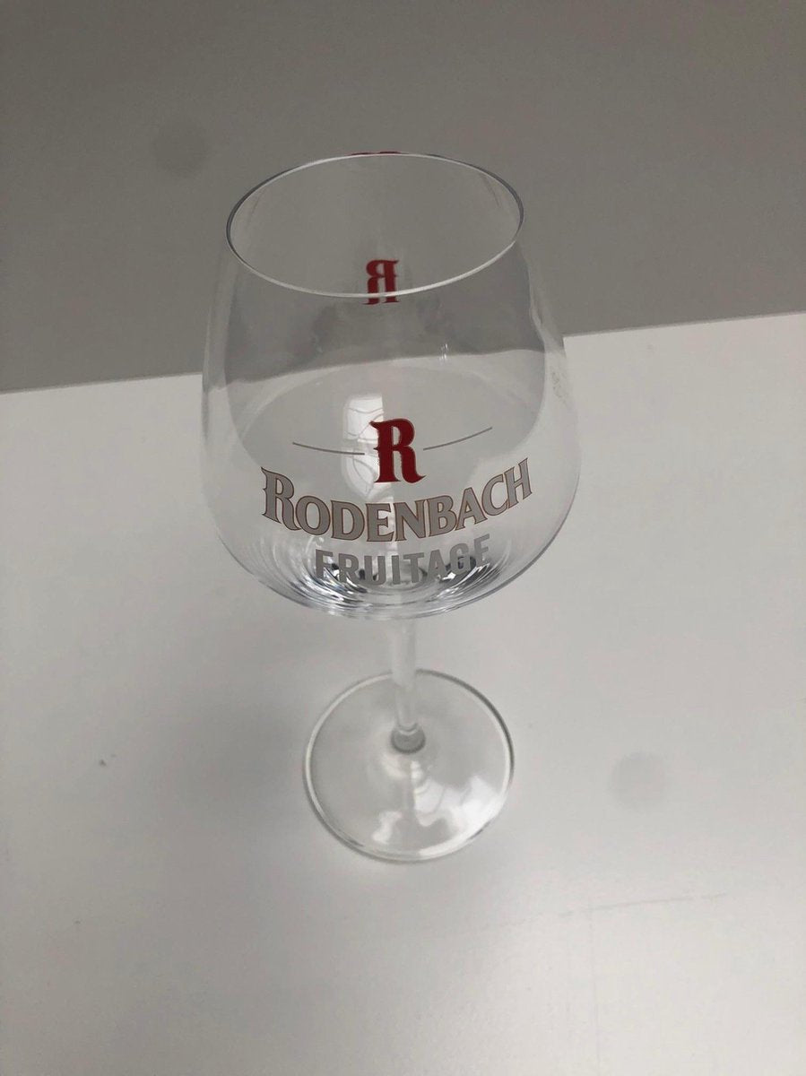2x 25cl rodenbach fruitage bierglazen bierglas op voet