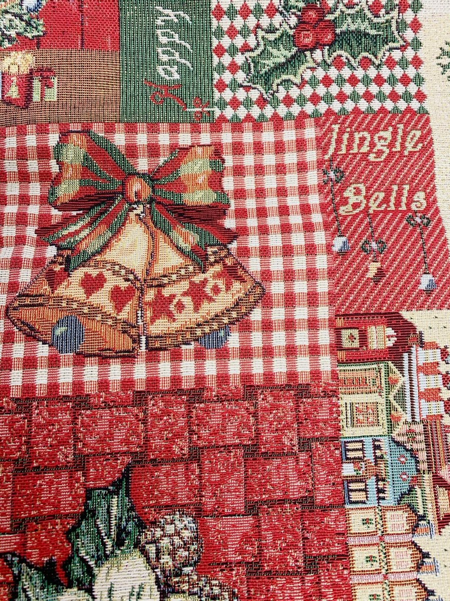 Placemat - luxe gobelinstof - Jingle Bells - kerst