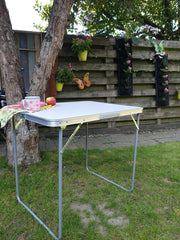 Campingtafel - Inklapbaar - Lichtgewicht - Koffermodel - 80x60 cm