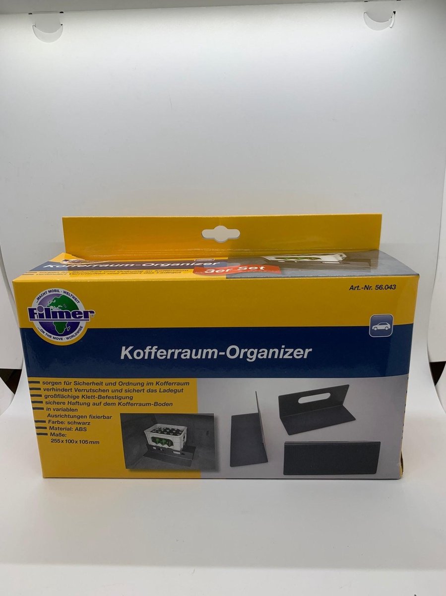 Kofferbakverdeler - 3 Delig