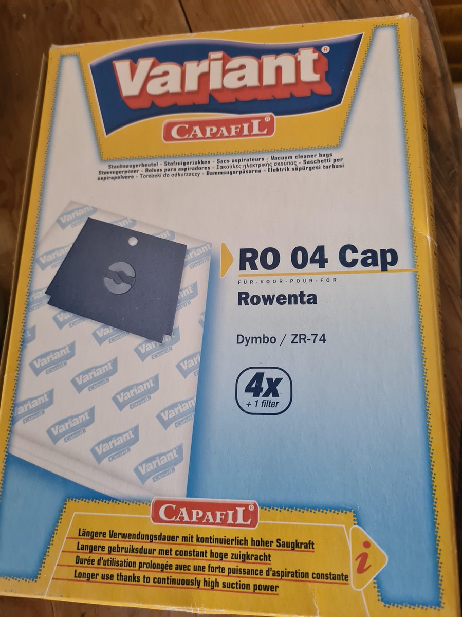 Variant Stofzuigerzakken RO 04 Cap Rowenta