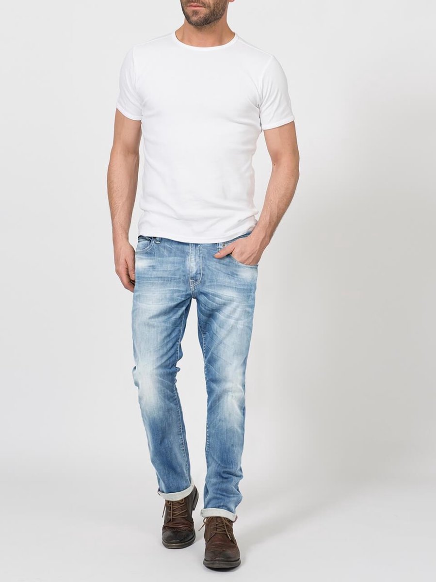 Petrol Industries - Heren Sherman slim fit Jeans - Licht blauw - Maat 29