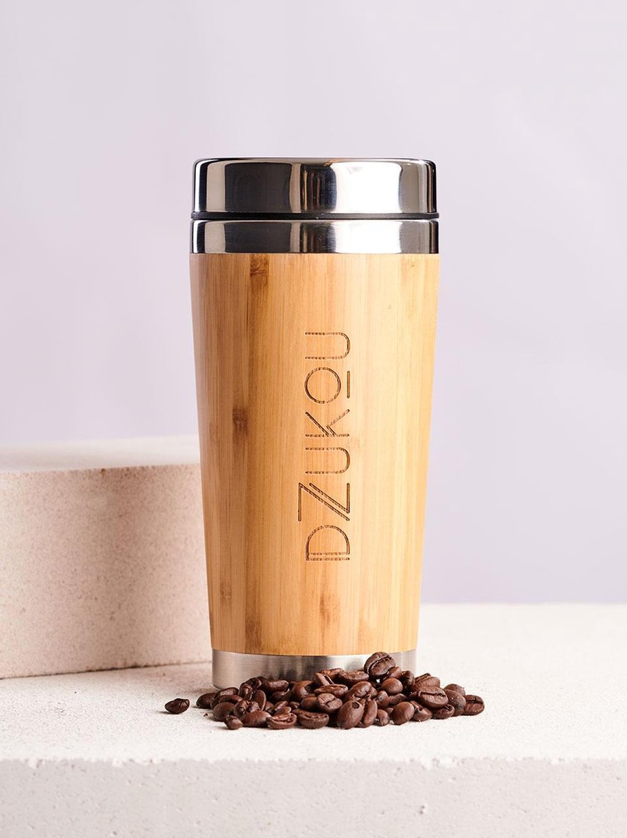 Dzukou Ziro Valley - Thermos Koffie Reisbeker - Koffie To Go Beker -  Koffie Travel Mug - Bamboe Koffiebeker - 450 ml