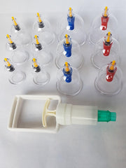 Professionele stevige Cuppingset 13 delig voor cupping massage + NL handleiding + 6 magneten