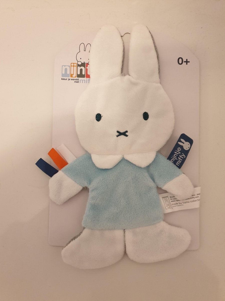 Nijntje Knisperdoekje Blauw 23 cm.