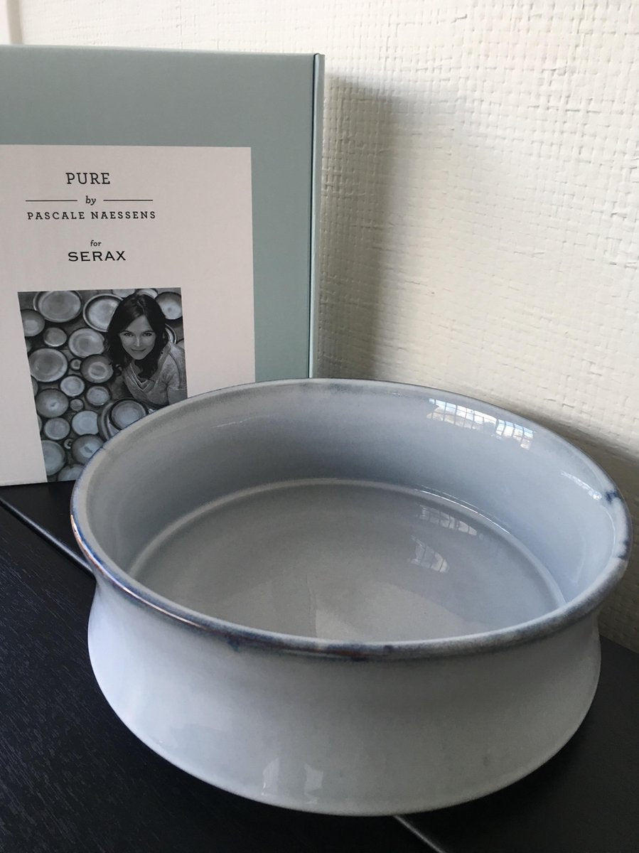 PASCALE NAESSENS KOM L BLAUW GEGLAZUURD PURE 24 CM X 8 CM