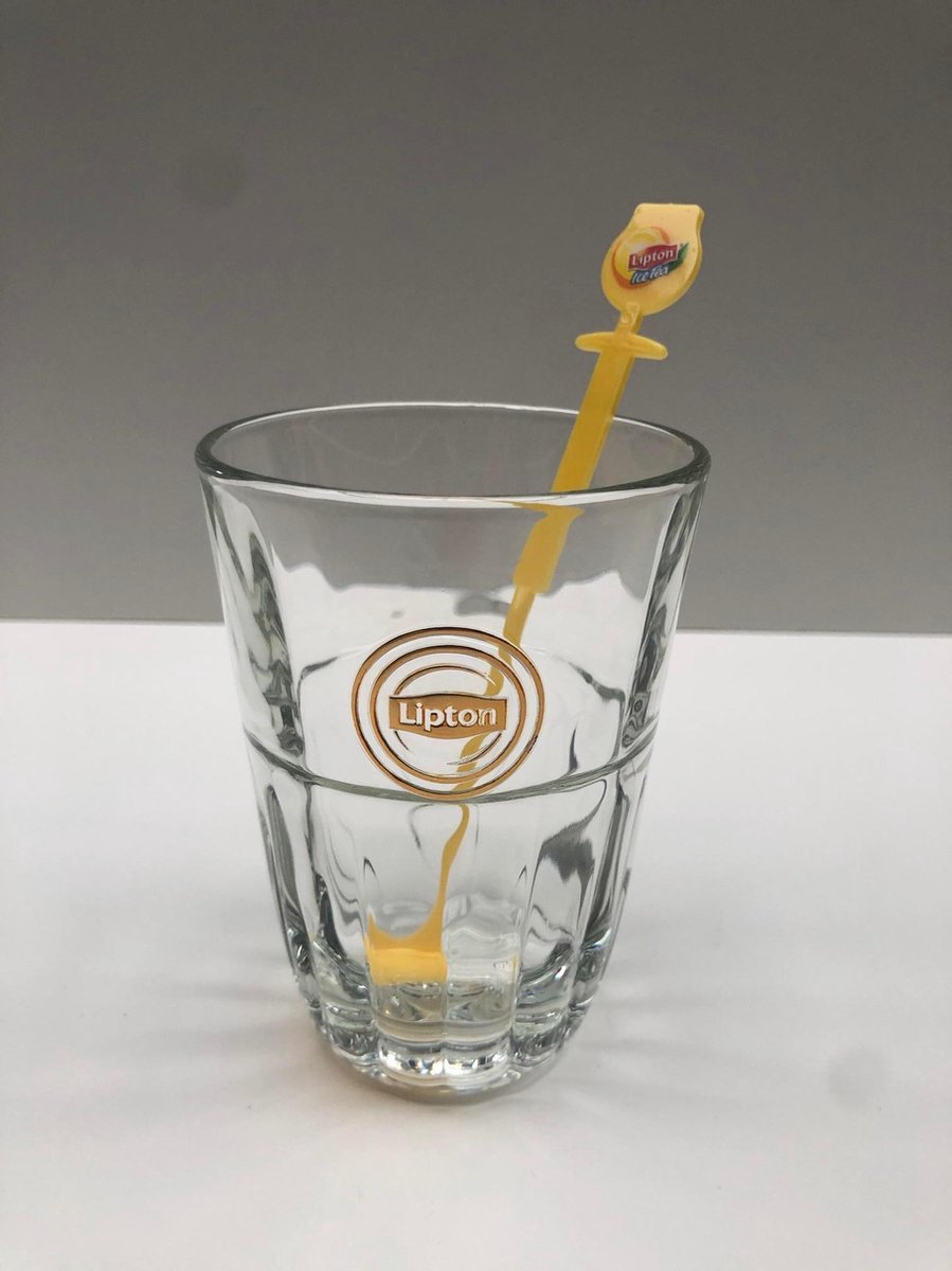 Lipton Ice Tea glas bekerglas set 3x 36
