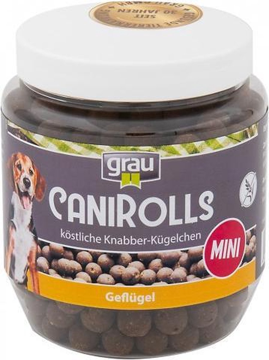 Honden snack Grau canirolls gevogelte  mini  200gr