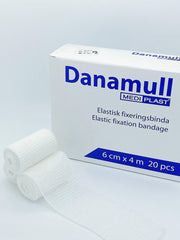 Danamull Elastisch Gaasverband 6cm x 4m - Doos 20 stuks