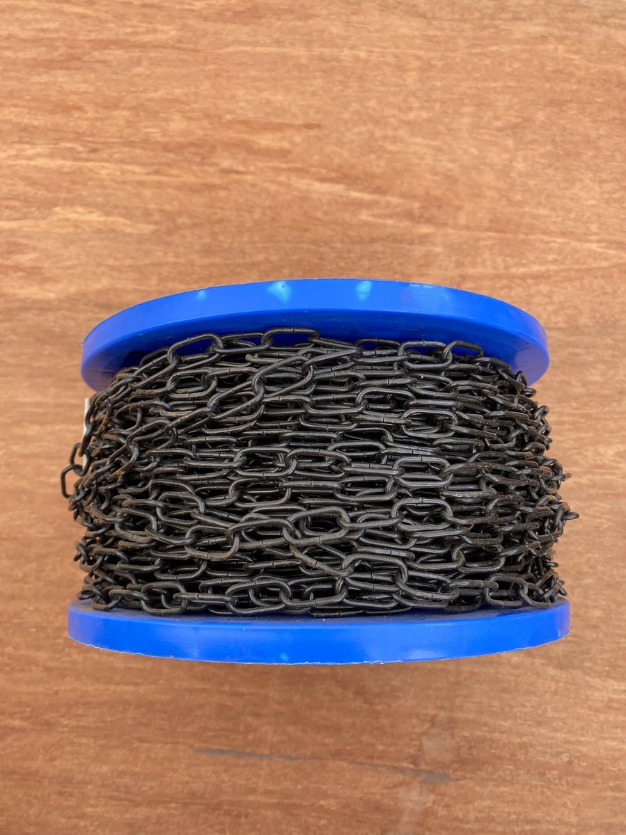 Deltafix Sierketting 60 M x 15 x 2 Zwart gelakt