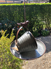 Shopaxo Vogelbadje - Vogelvoederschaal - Vogeldrinkschaal - Hangend - Tuin - Balkon - Buiten - Metaal