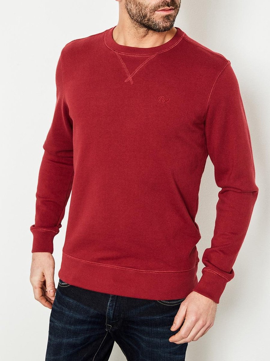 Petrol Industries - Heren Sweater Basic Essentials - Rood - Maat S
